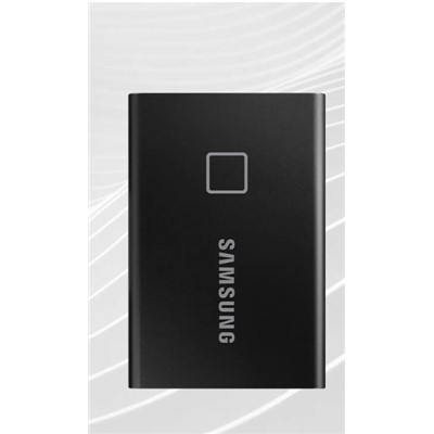 三星（SAMSUNG） T7 touch 移动硬盘（PSSD）2TB NVMe 高速移动固态 移动硬盘 T7 Touch 经典黑（指纹加密） 2T